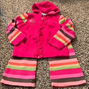 Sweatsuit with zip hoodie